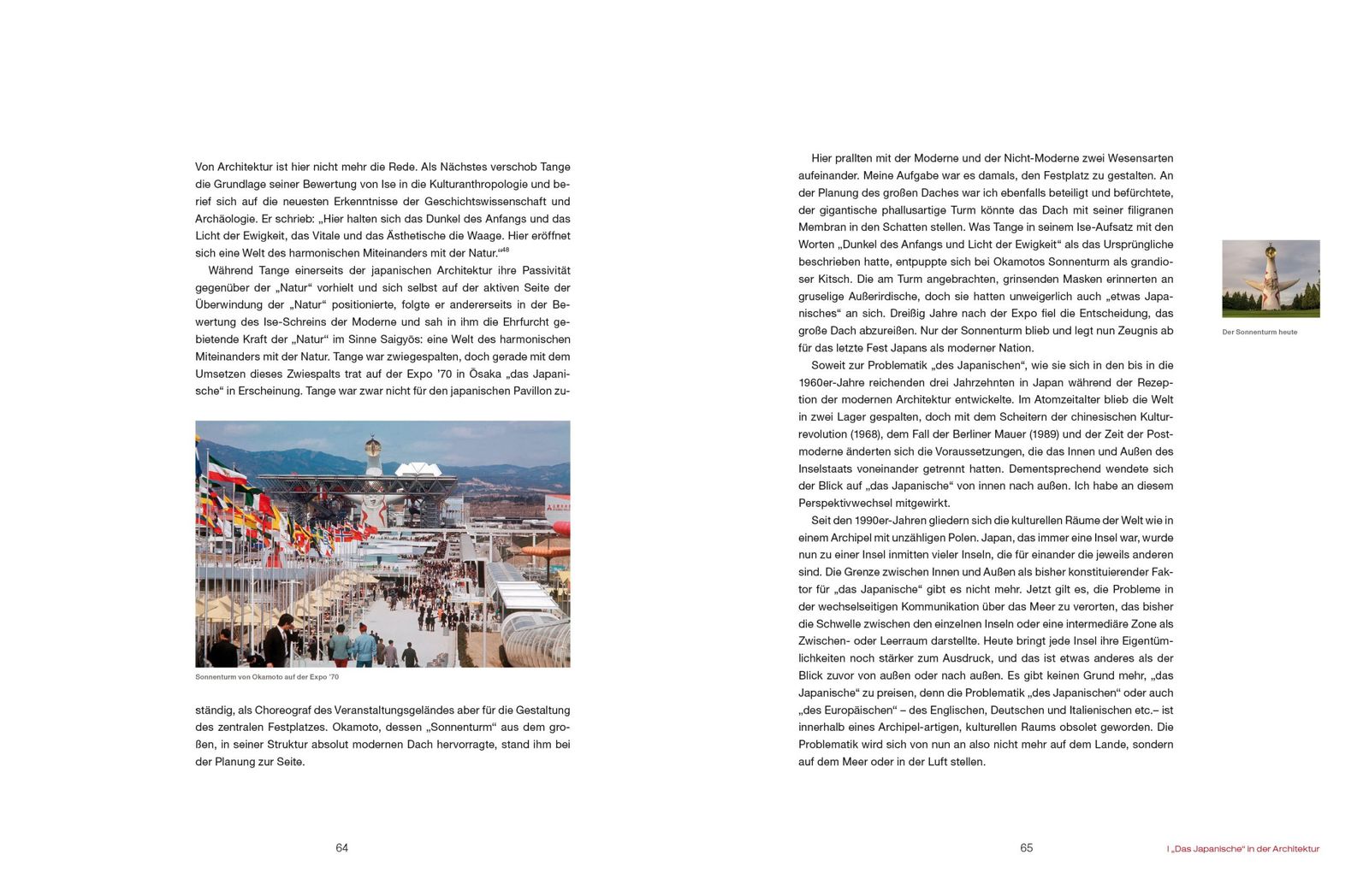 Doppelseite aus »Das Japanische« in der Architektur (S. 64–65)